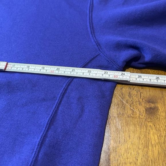 Russell Athletic Crewneck Sweater Sweatshirt Mens Size Large Purple Cotton Poly - Picture 6 of 9